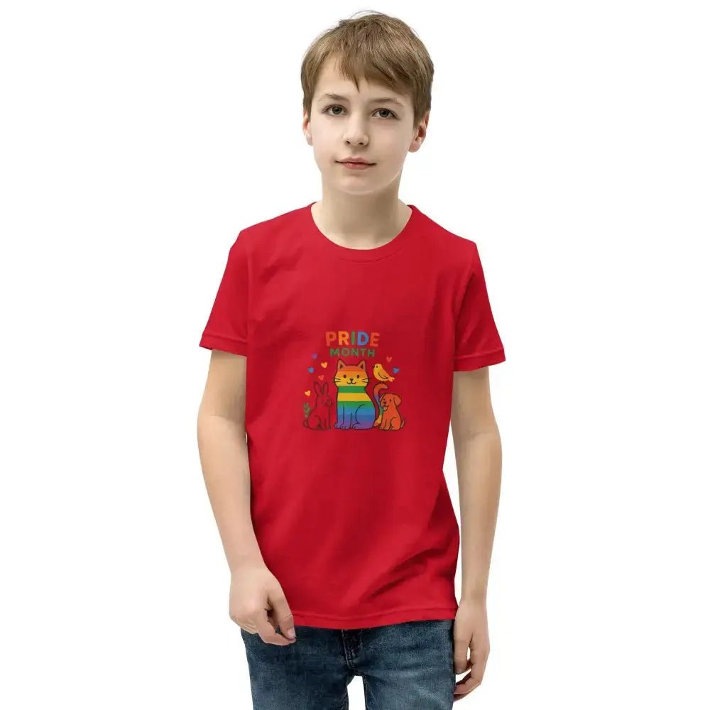 Kids Short Sleeve T-Shirt for Pride Month - FloofChonk