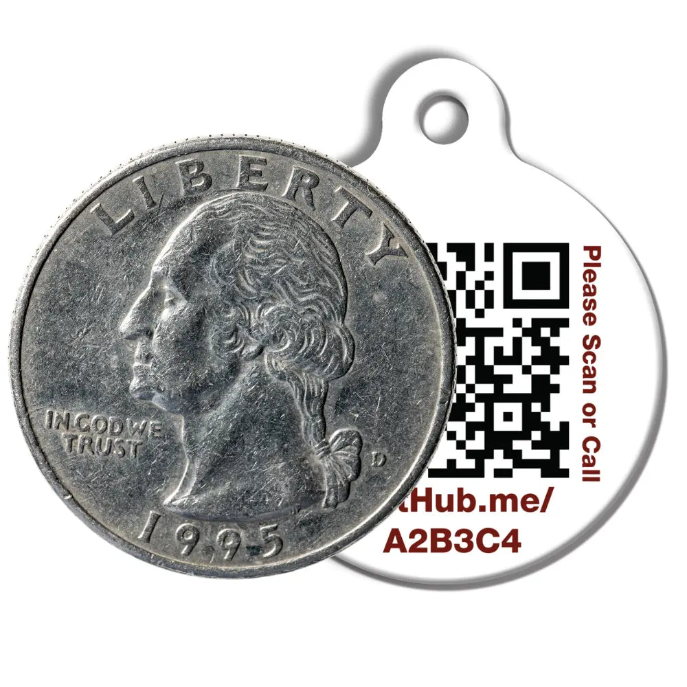 PetHub QR Pet ID Tag – Classic Aluminum PetHub