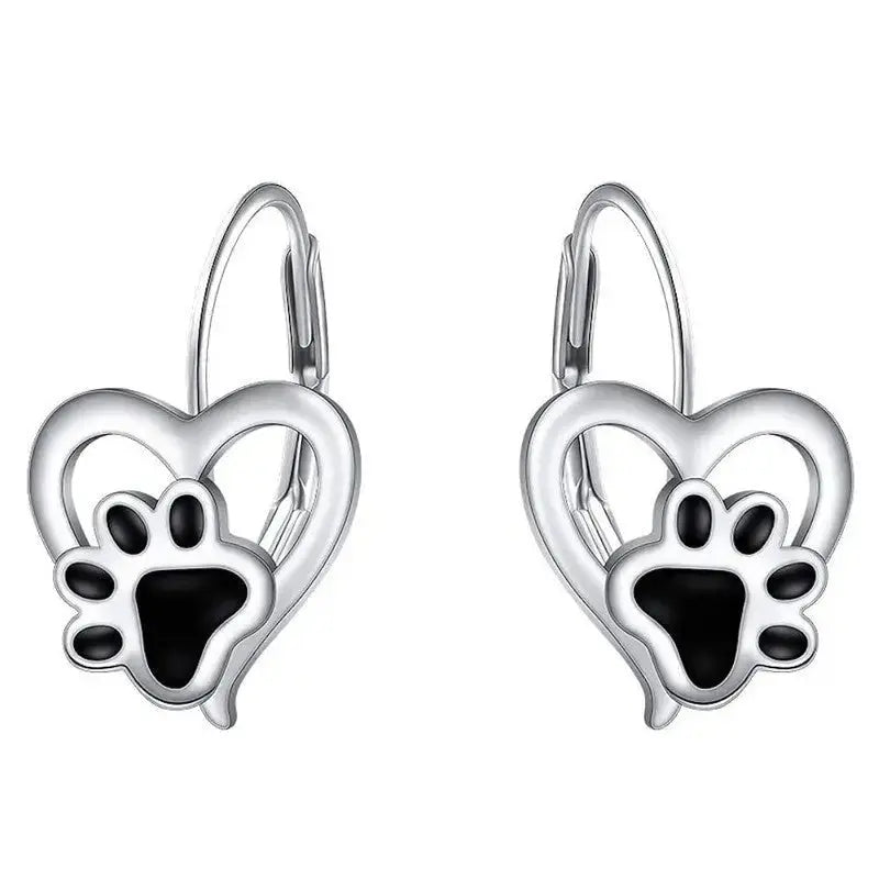 Love Cat's Paw Earrings Female Dripping Cute - FloofChonk