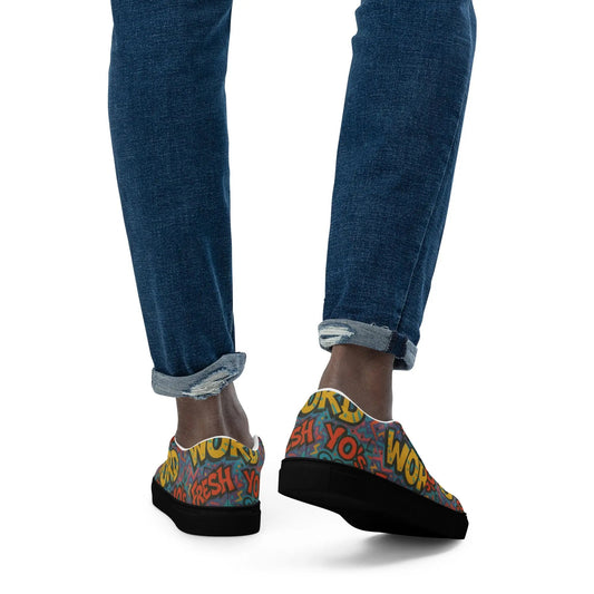 Men’s Retro slip - on canvas shoes - FloofChonk