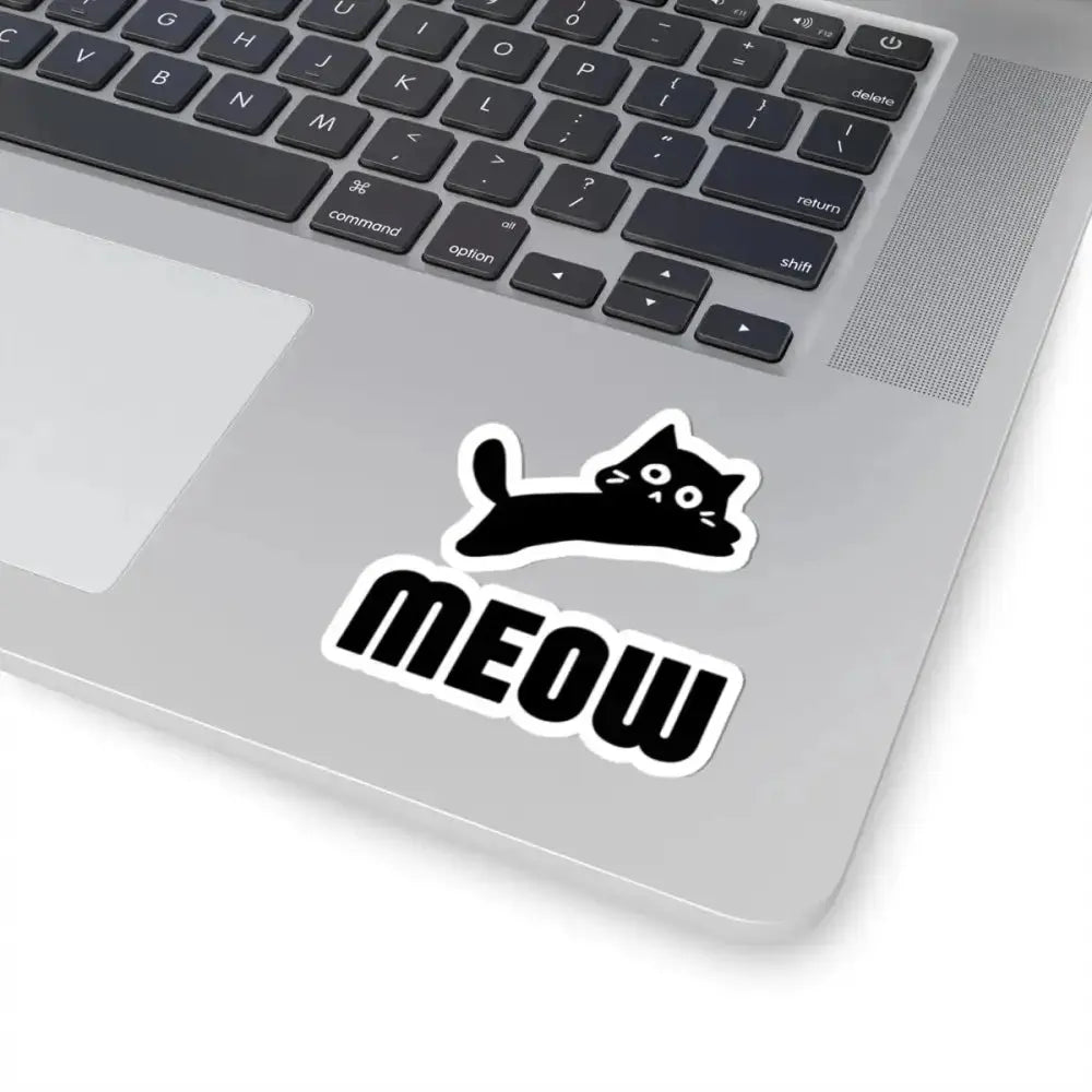 Meow Kiss - Cut Stickers - FloofChonk