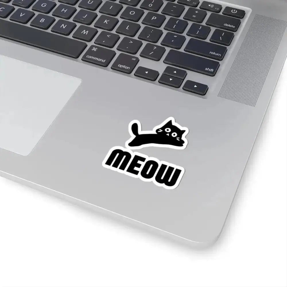 Meow Kiss - Cut Stickers - FloofChonk