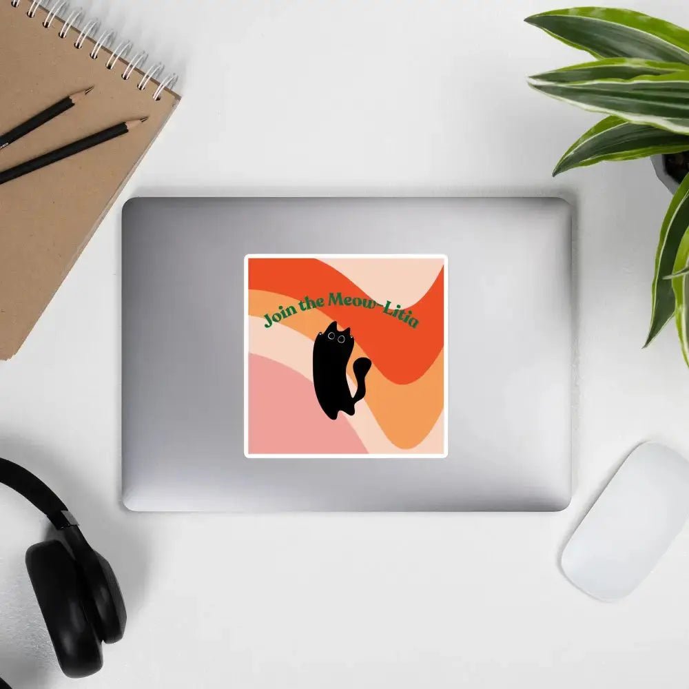 Meow - Litia Cat Stickers: Perfect Accessories for Cat Lovers - FloofChonk