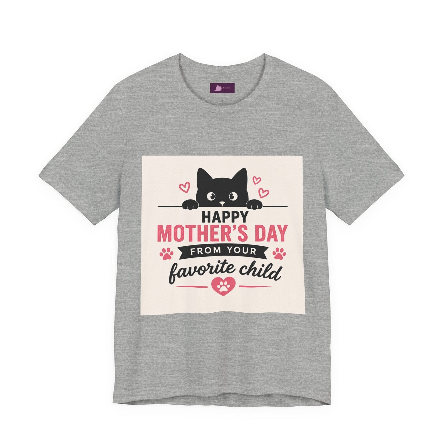Mother's Day Cat Tee — "Happy Mother's Day From Your Favorite Child" - FloofChonk