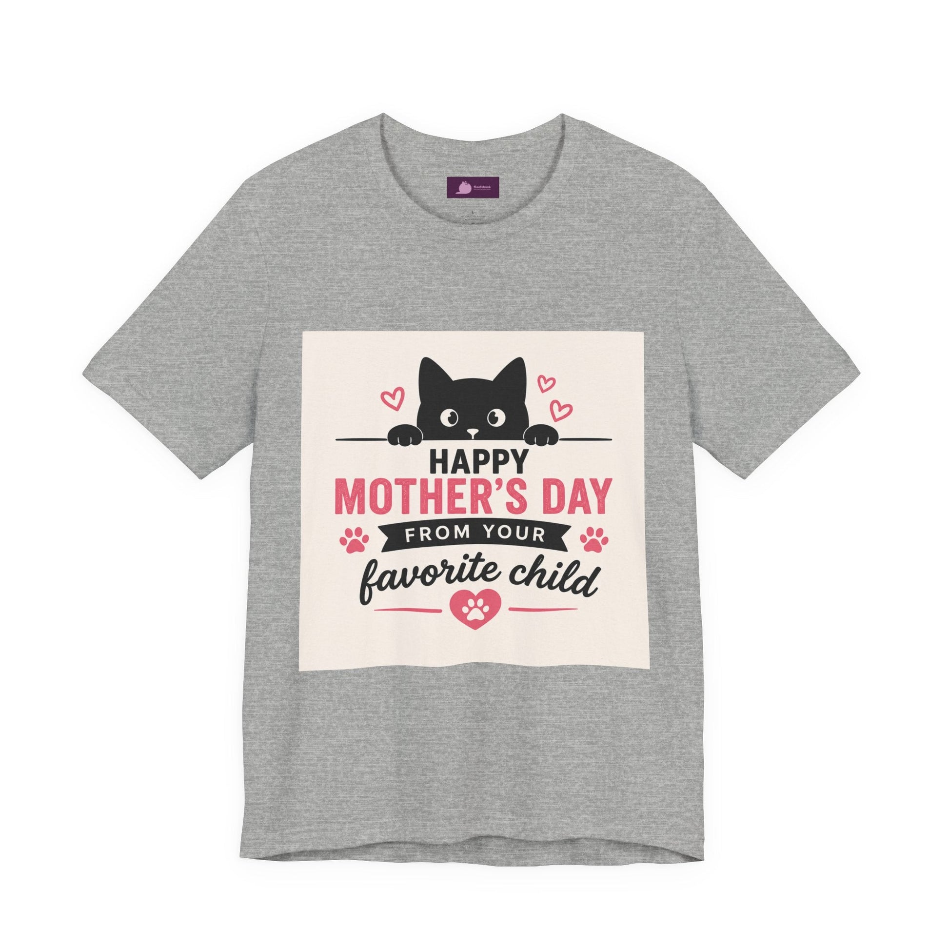 Mother's Day Cat Tee — "Happy Mother's Day From Your Favorite Child" - FloofChonk