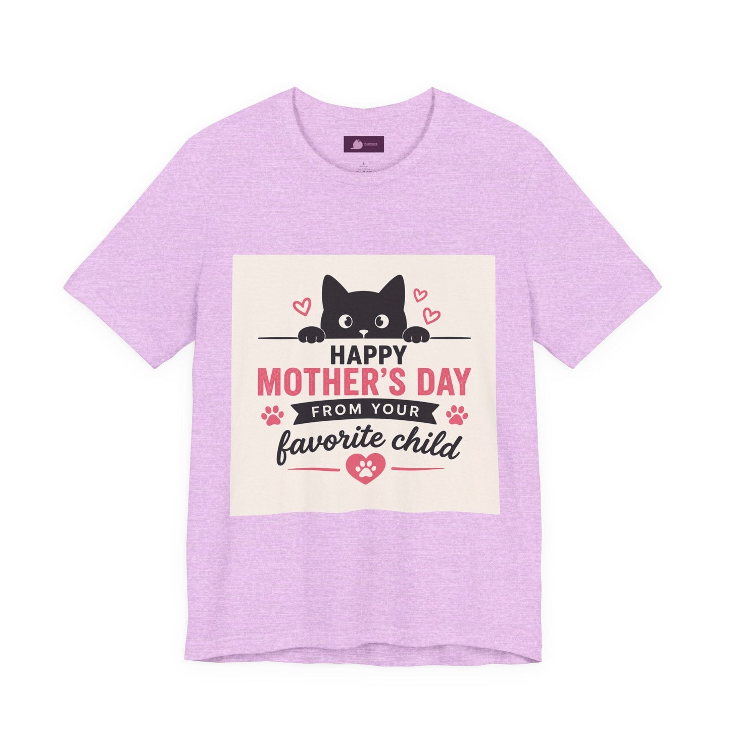 Mother's Day Cat Tee — "Happy Mother's Day From Your Favorite Child" - FloofChonk