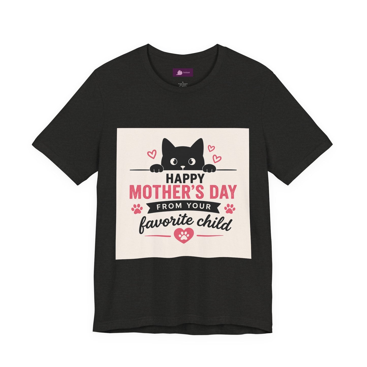 Mother's Day Cat Tee — "Happy Mother's Day From Your Favorite Child" - FloofChonk