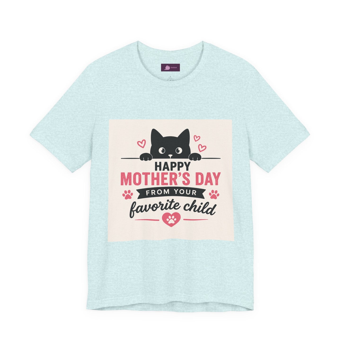 Mother's Day Cat Tee — "Happy Mother's Day From Your Favorite Child" - FloofChonk
