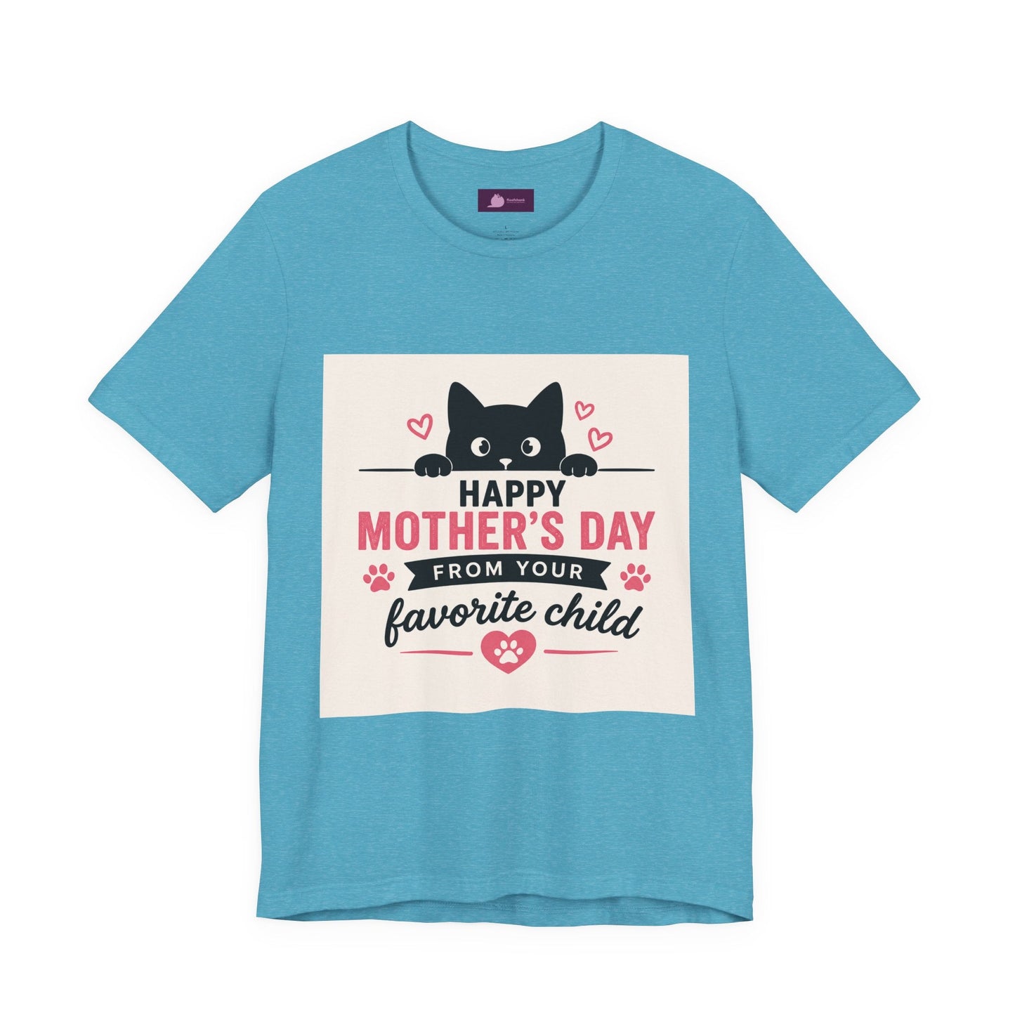 Mother's Day Cat Tee — "Happy Mother's Day From Your Favorite Child" - FloofChonk