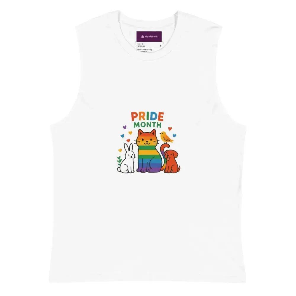 Muscle Shirt with Pride Graphic - FloofChonk