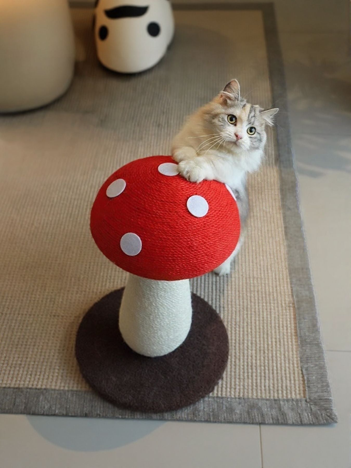 Mushroom - Shaped Cat Scratching Post - FloofChonk
