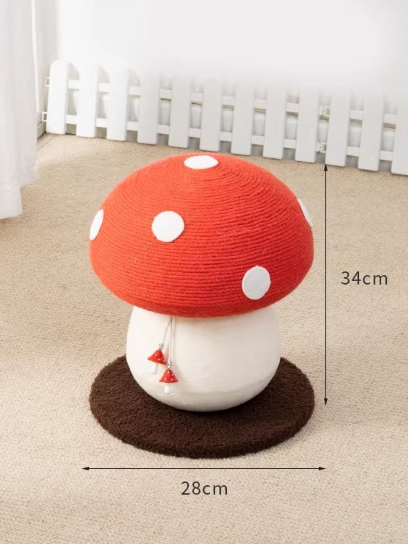Mushroom - Shaped Cat Scratching Post - FloofChonk