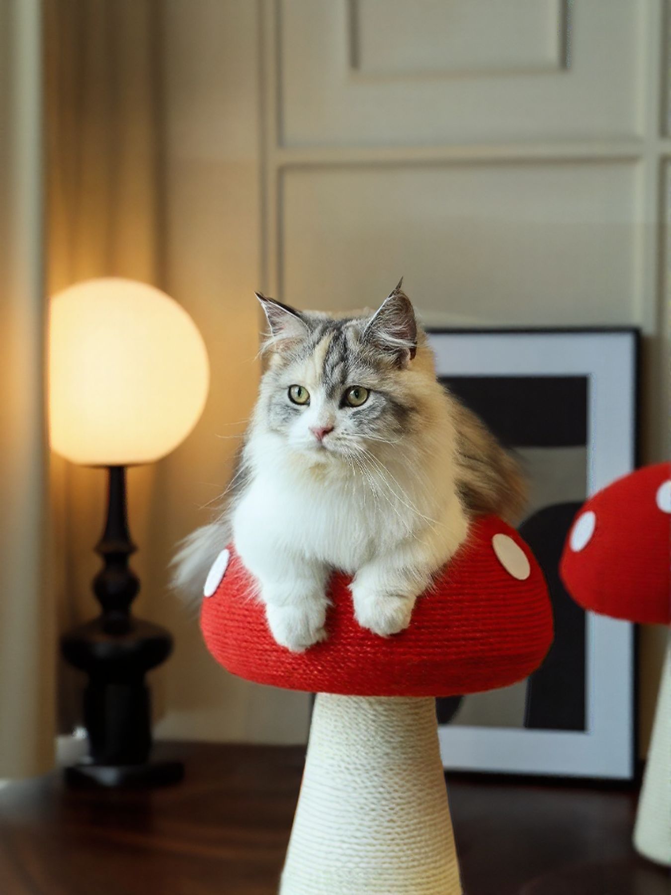 Mushroom - Shaped Cat Scratching Post - FloofChonk