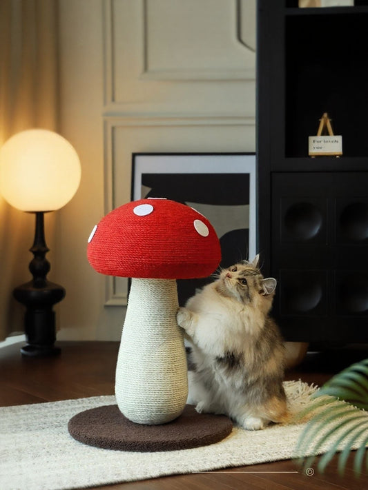 Mushroom - Shaped Cat Scratching Post - FloofChonk