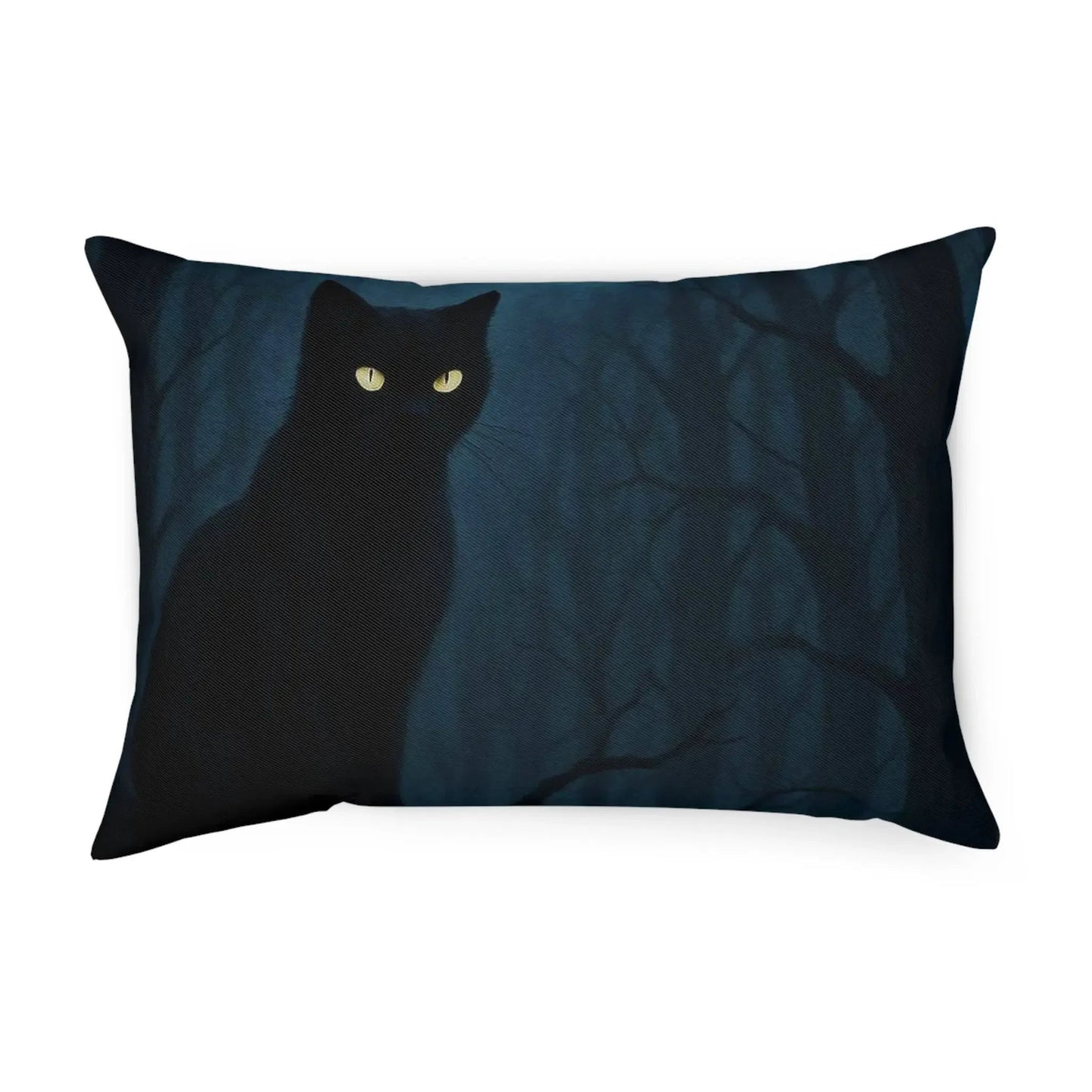 Mystical Cat Cushion - Halloween Decor, Cozy Home Accent, Gift for Cat Lovers, Witchy Vibes, Dark Aesthetic Pillow, Decorative Throw Pillow, - FloofChonk
