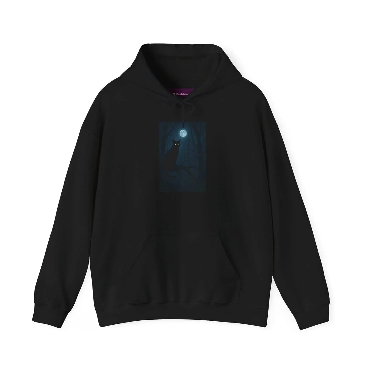 Mystical Cat Hoodie, Cozy Sweatshirt for Cat Lovers, Halloween Wear, Gift for Animal Lovers, Comfortable Casual Fashion - FloofChonk