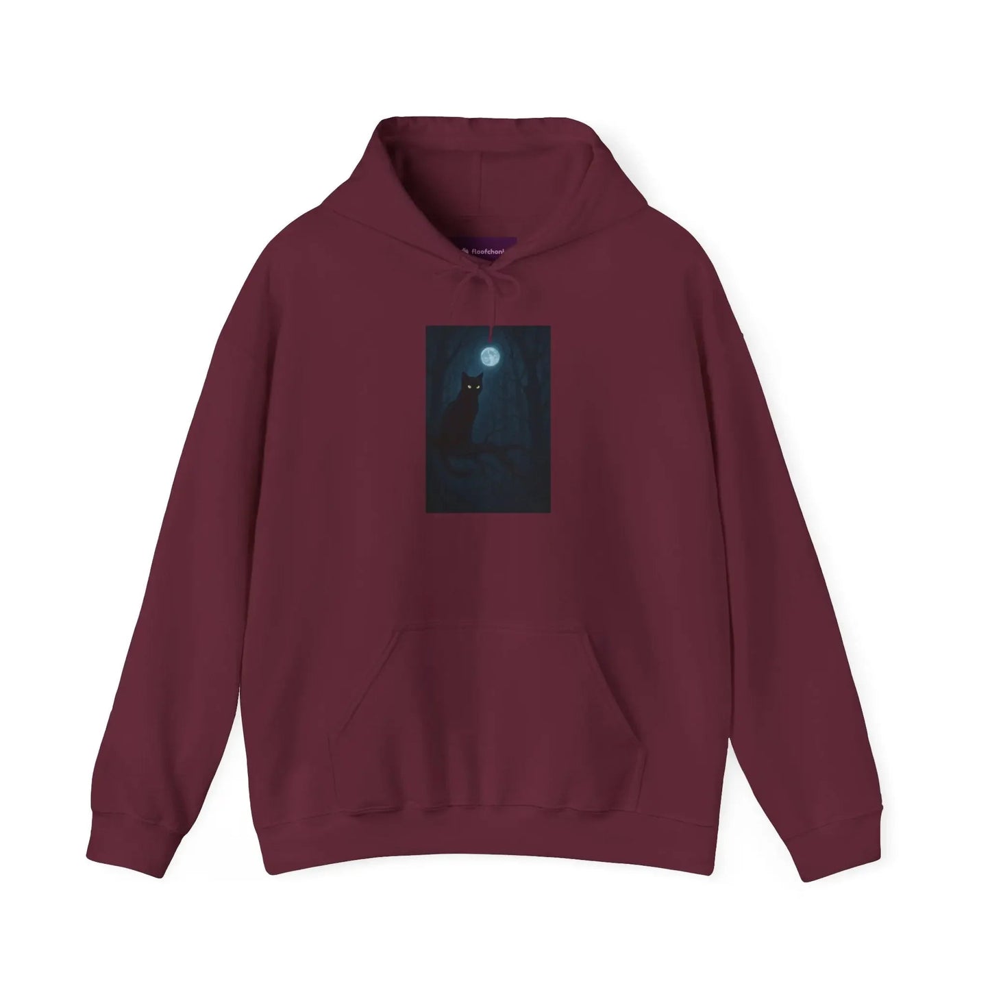 Mystical Cat Hoodie, Cozy Sweatshirt for Cat Lovers, Halloween Wear, Gift for Animal Lovers, Comfortable Casual Fashion - FloofChonk
