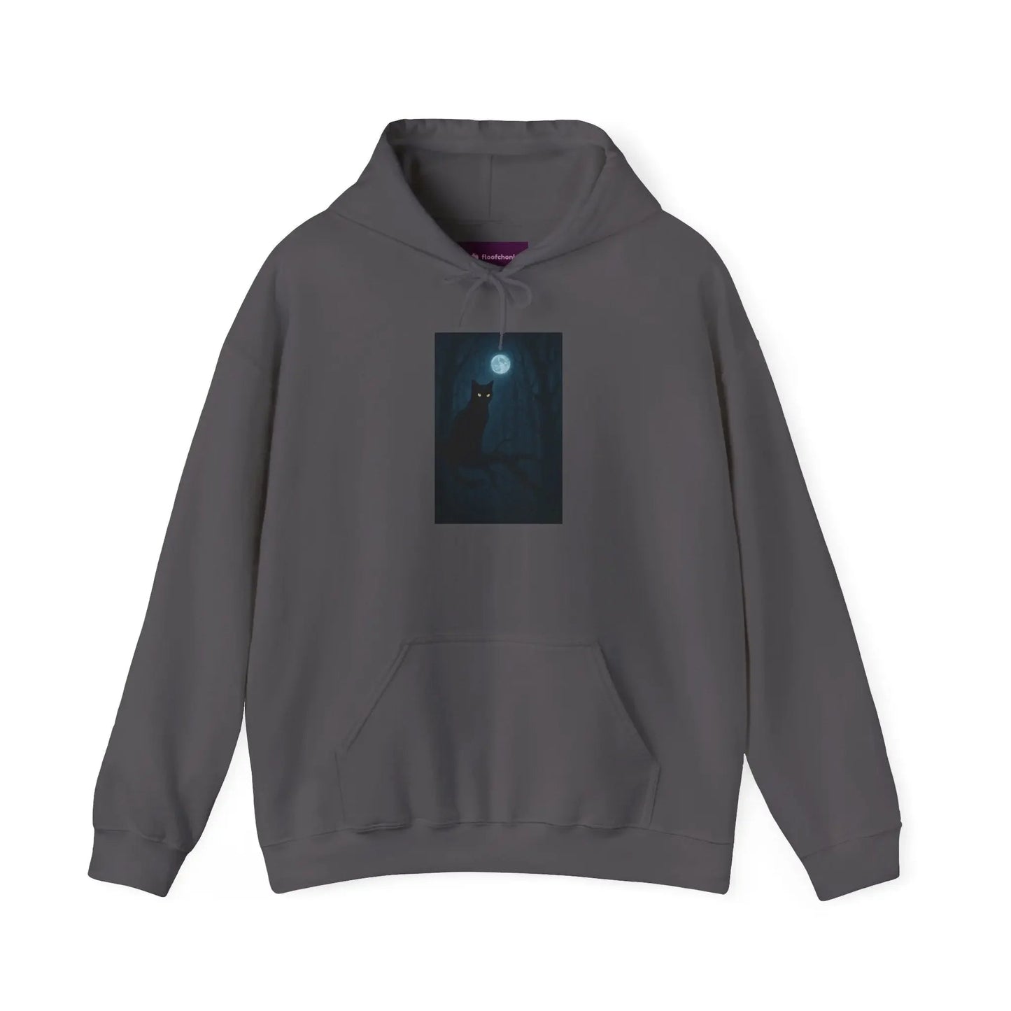 Mystical Cat Hoodie, Cozy Sweatshirt for Cat Lovers, Halloween Wear, Gift for Animal Lovers, Comfortable Casual Fashion - FloofChonk
