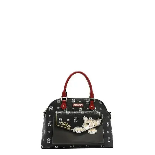 Nicole Lee USA Eco - Leather Cat Dome Bag - FloofChonk