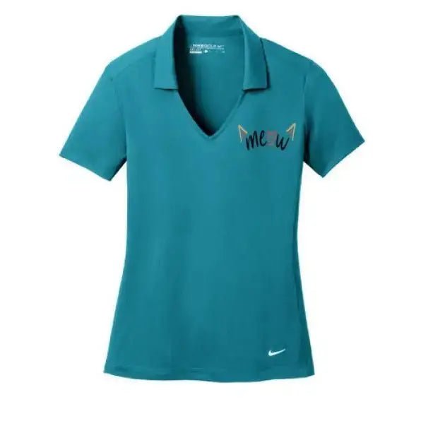 Nike Women's Polo with Embroidered Cat Design - FloofChonk