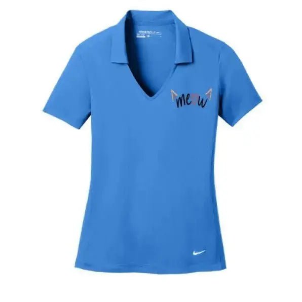 Nike Women's Polo with Embroidered Cat Design - FloofChonk