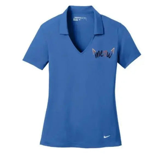 Nike Women's Polo with Embroidered Cat Design - FloofChonk