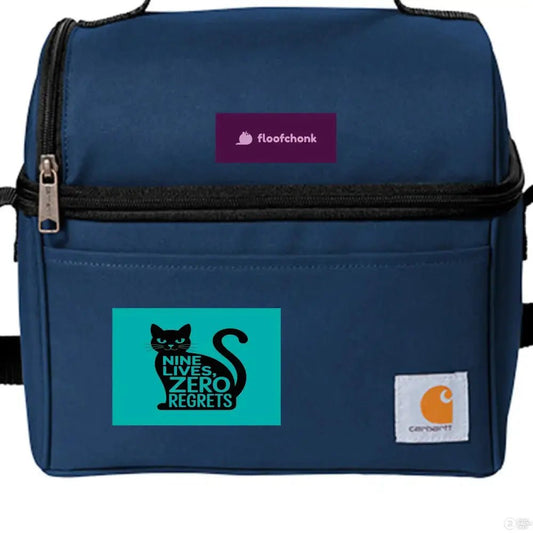 Nine Lives, Zero Regrets Carhartt 6 - can Cooler by FloofChonk - FloofChonk