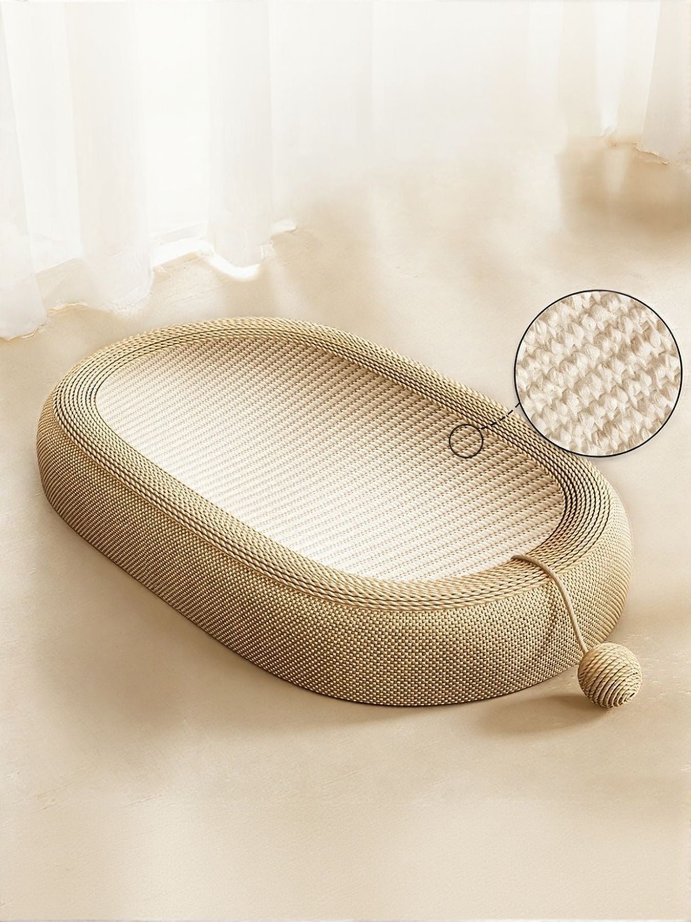 Oval Cat Scratching Bed - FloofChonk