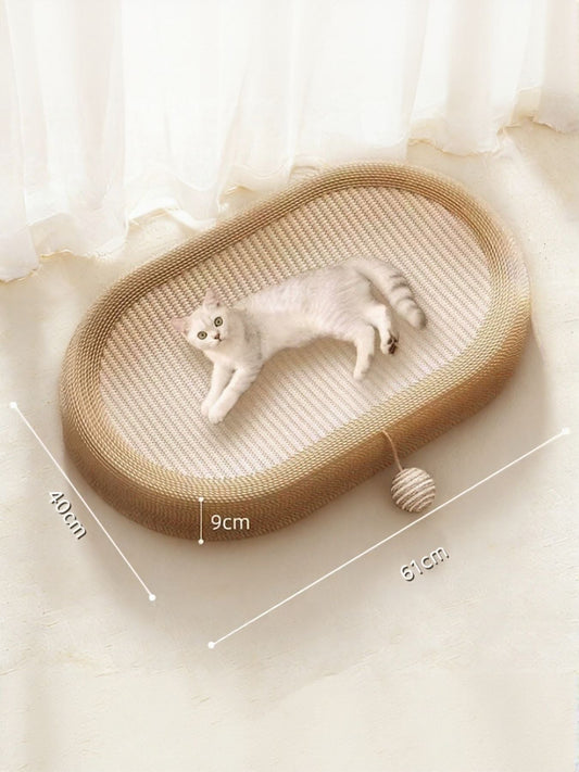 Oval Cat Scratching Bed - FloofChonk