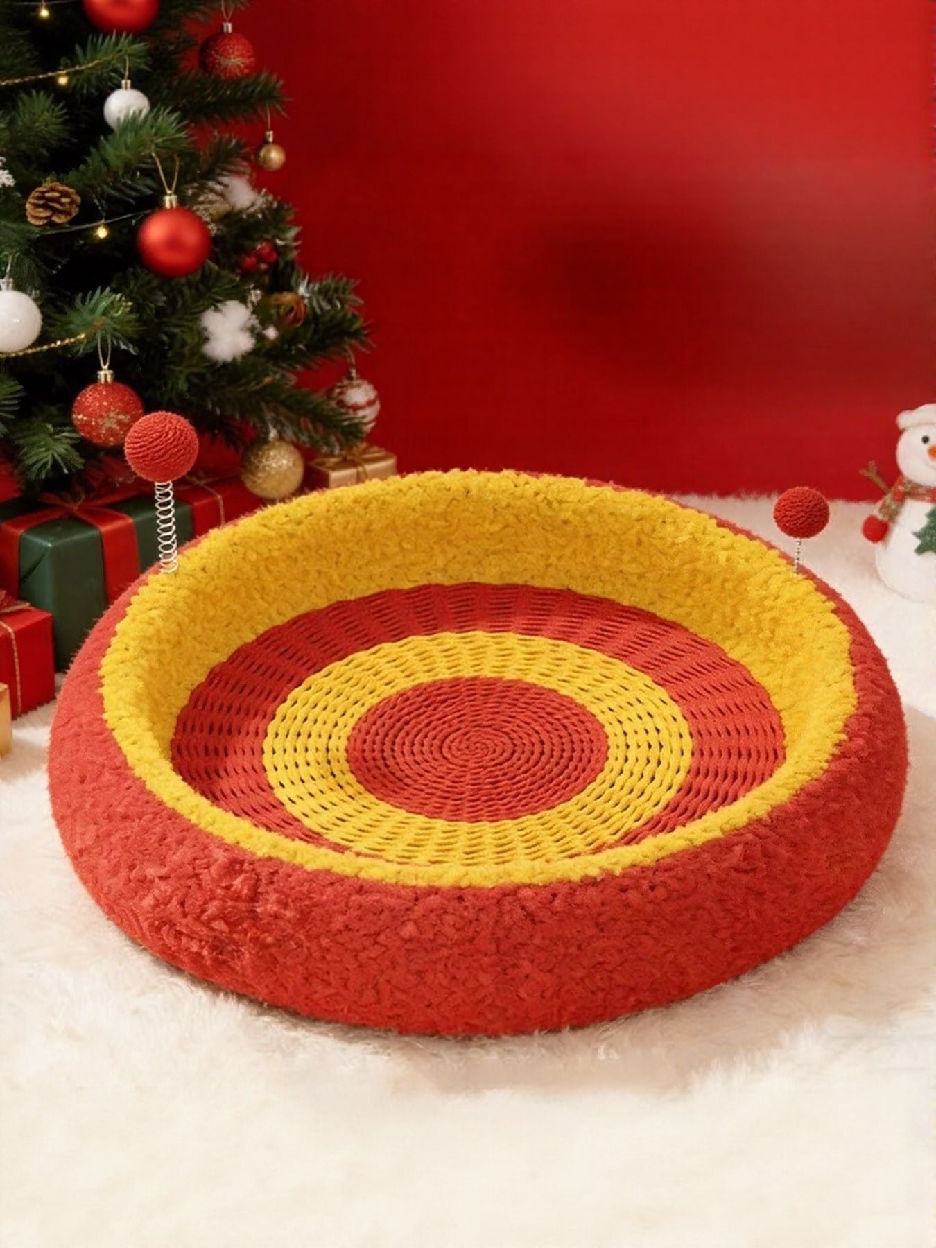 Oval Cat Scratching Bed - FloofChonk