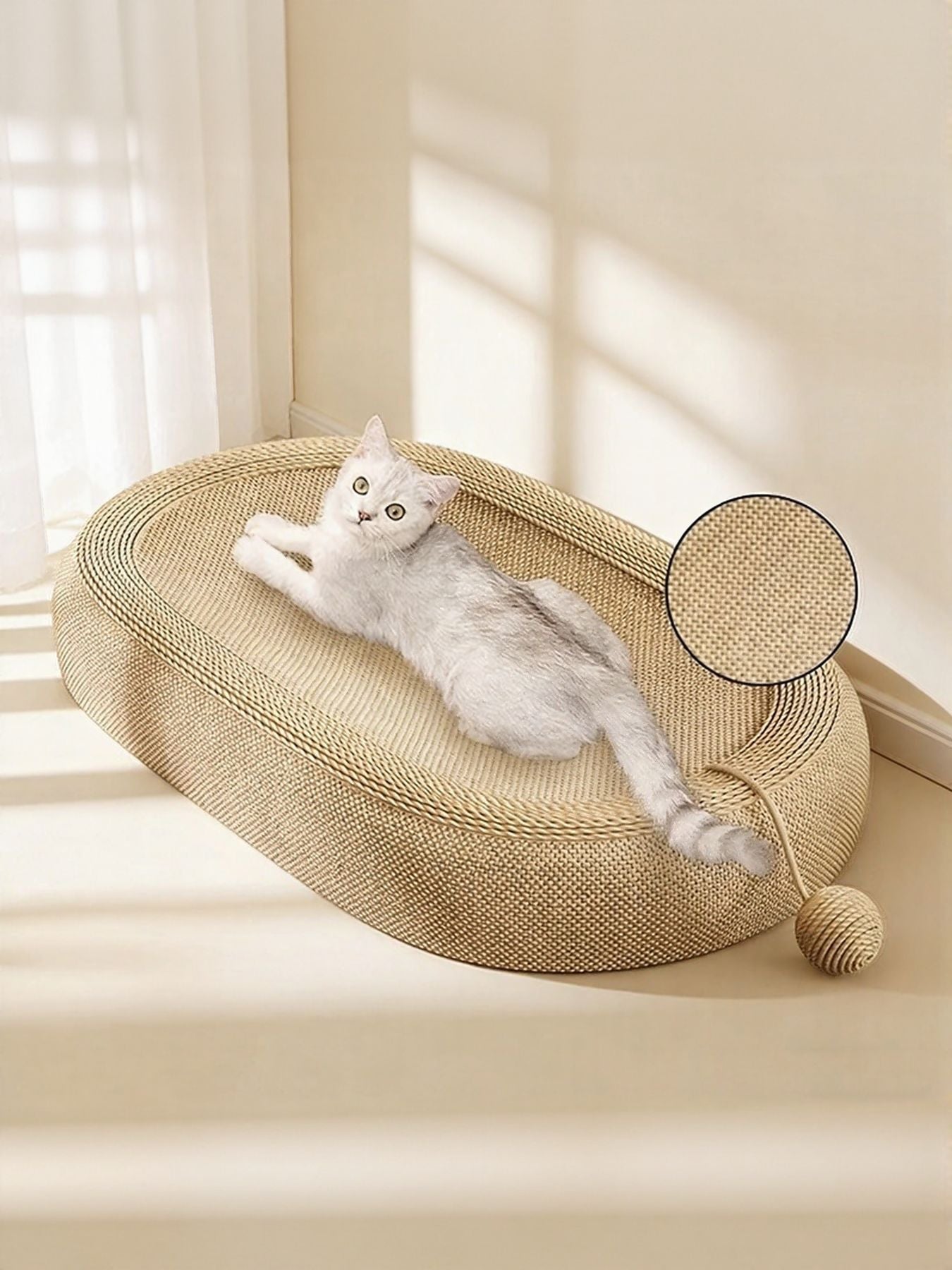 Oval Cat Scratching Bed - FloofChonk