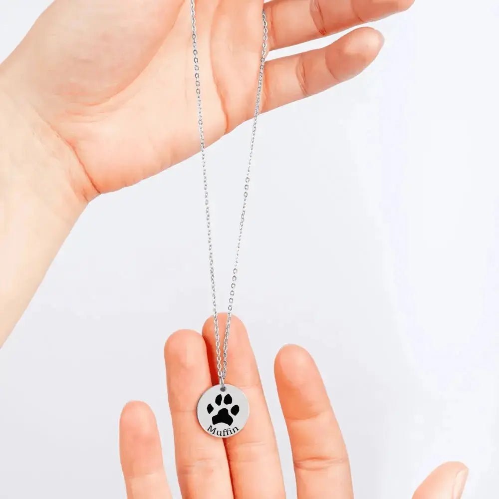 Paw Print Necklace - FloofChonk