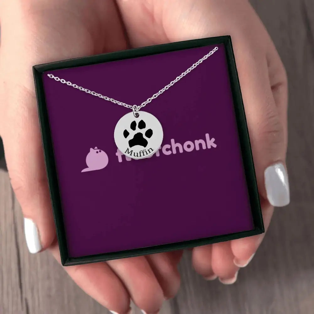 Paw Print Necklace - FloofChonk