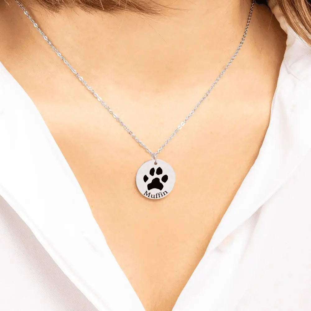 Paw Print Necklace - FloofChonk