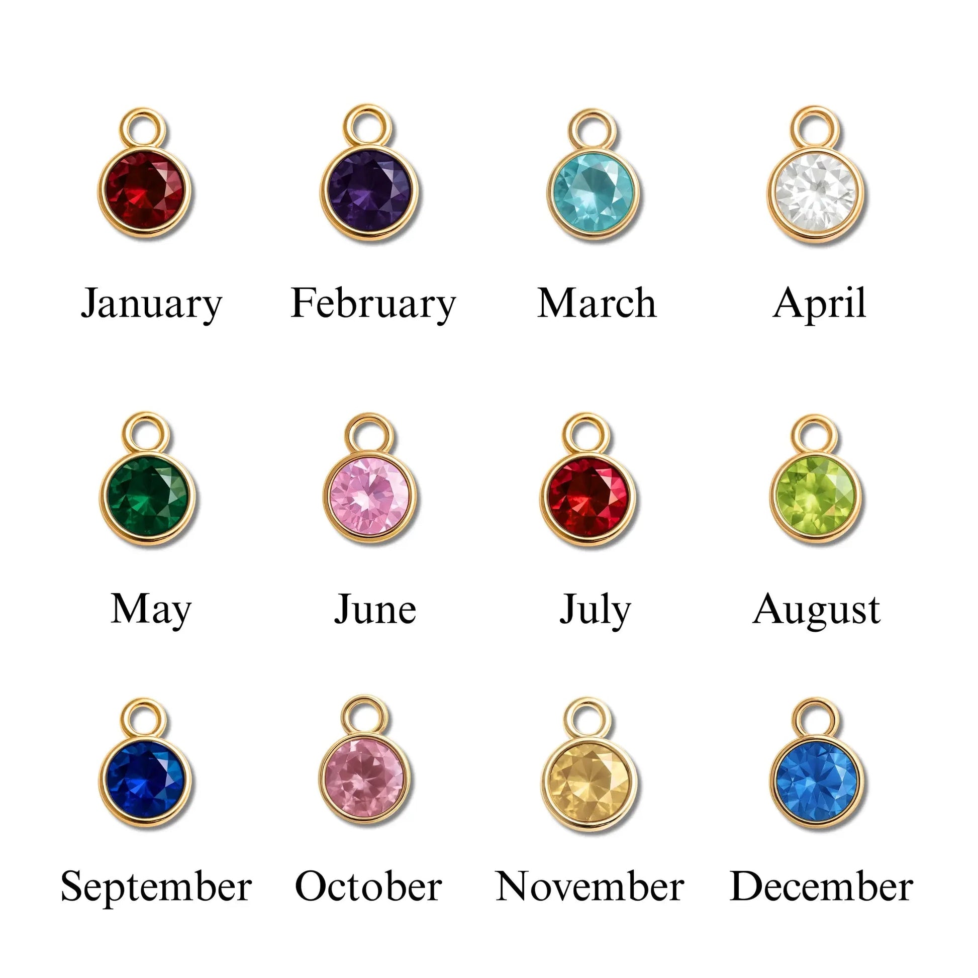 Personalized Birthstone Necklace - FloofChonk