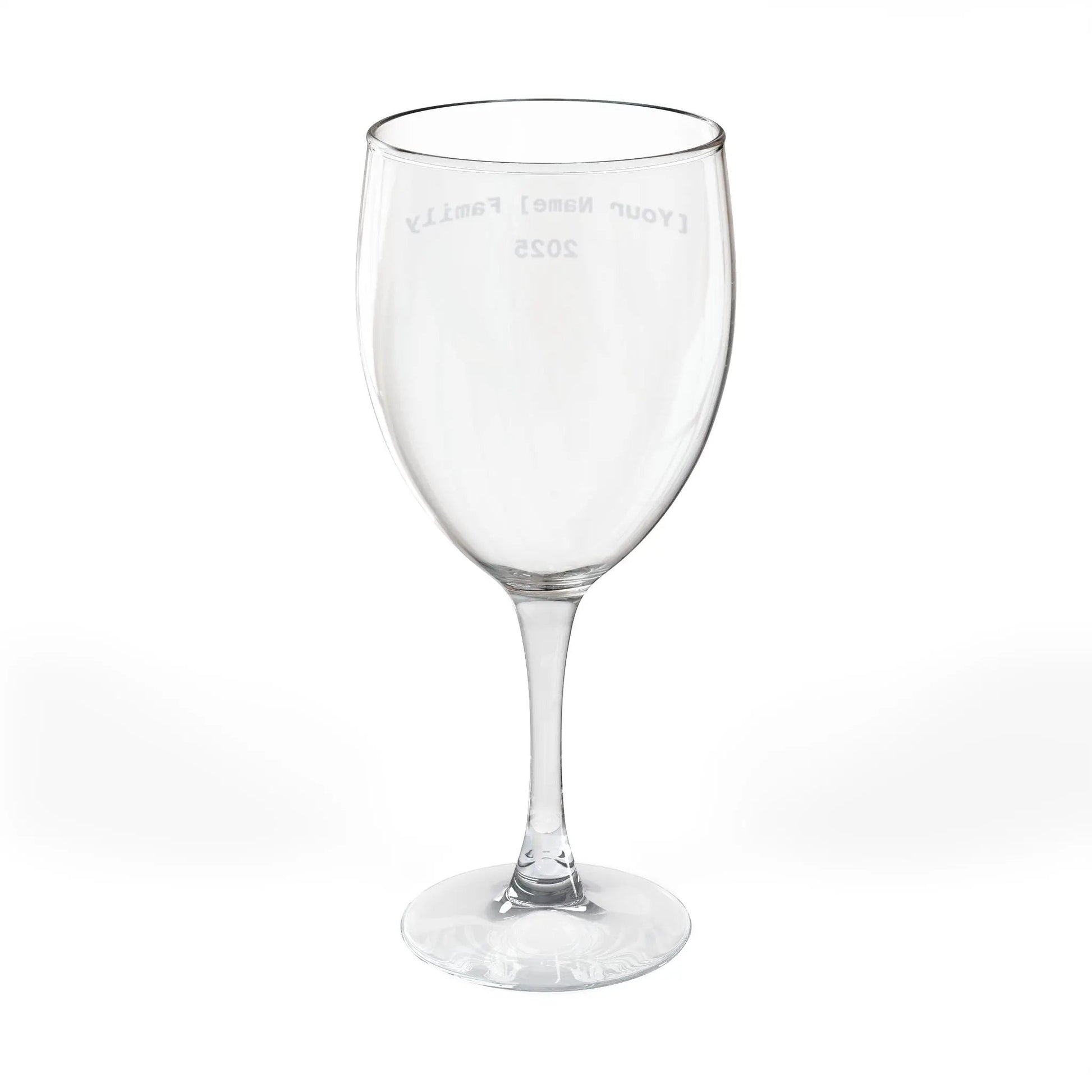 Personalized Engraved Wine Glass — Custom Name & Year, 10.5 oz - FloofChonk