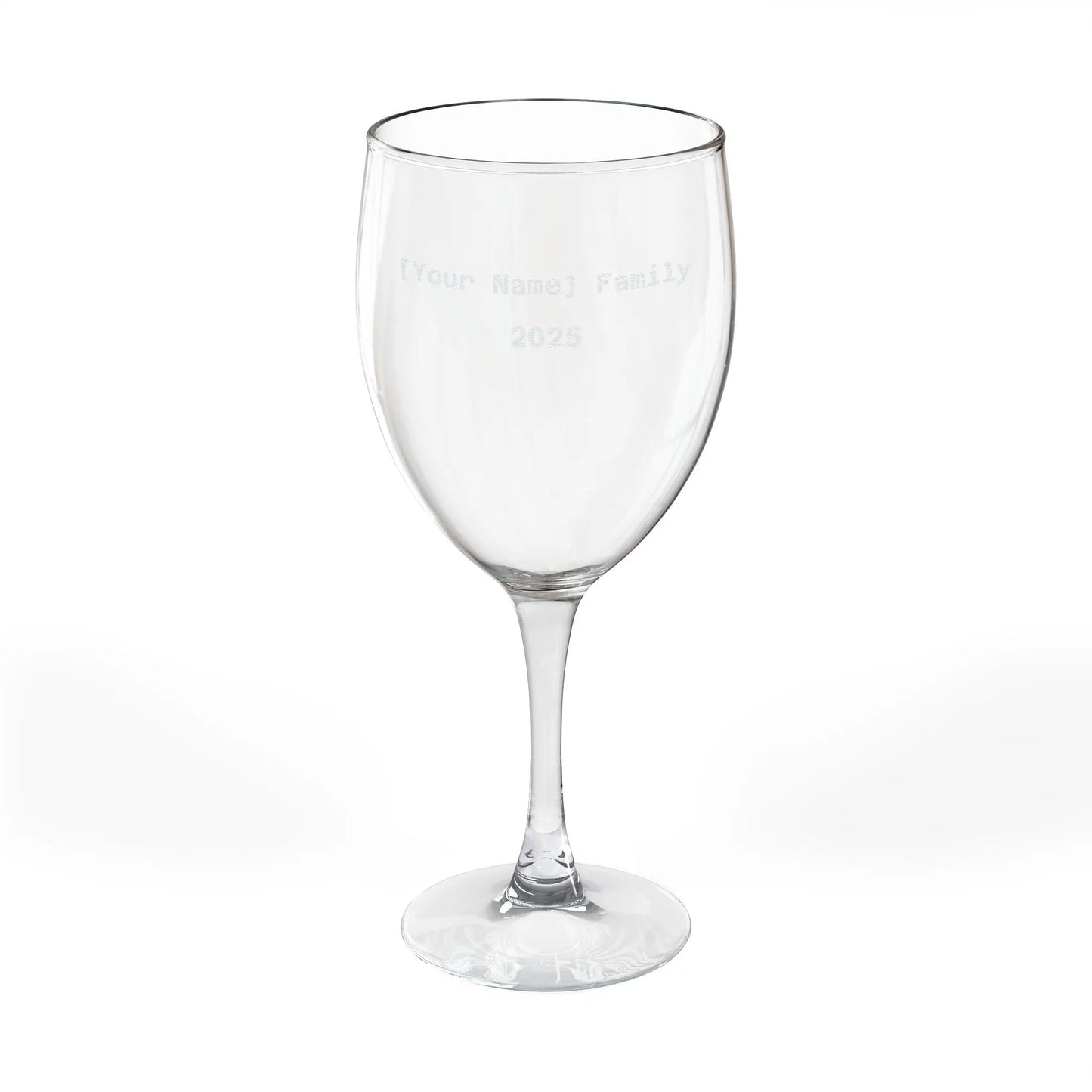 Personalized Engraved Wine Glass — Custom Name & Year, 10.5 oz - FloofChonk