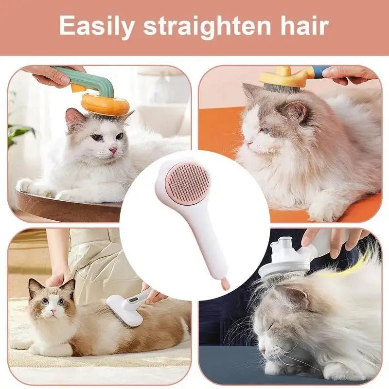 Pet Brush For Cats With Release Button - FloofChonk