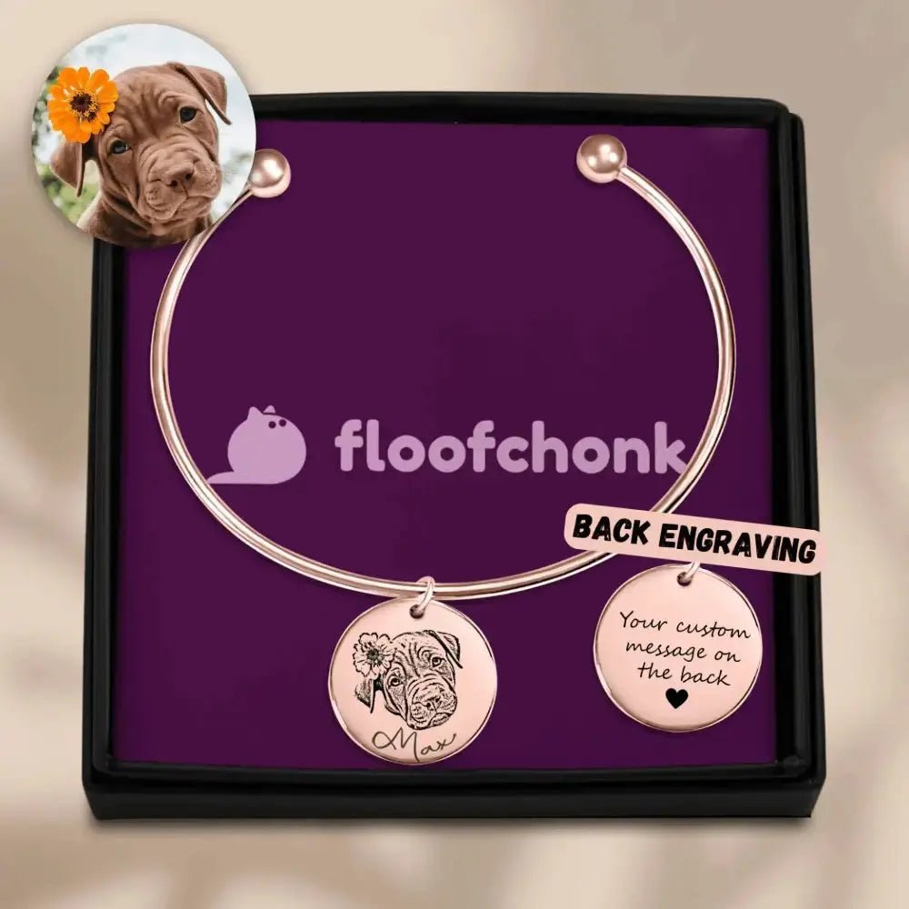 Pet Portrait Bangle - FloofChonk