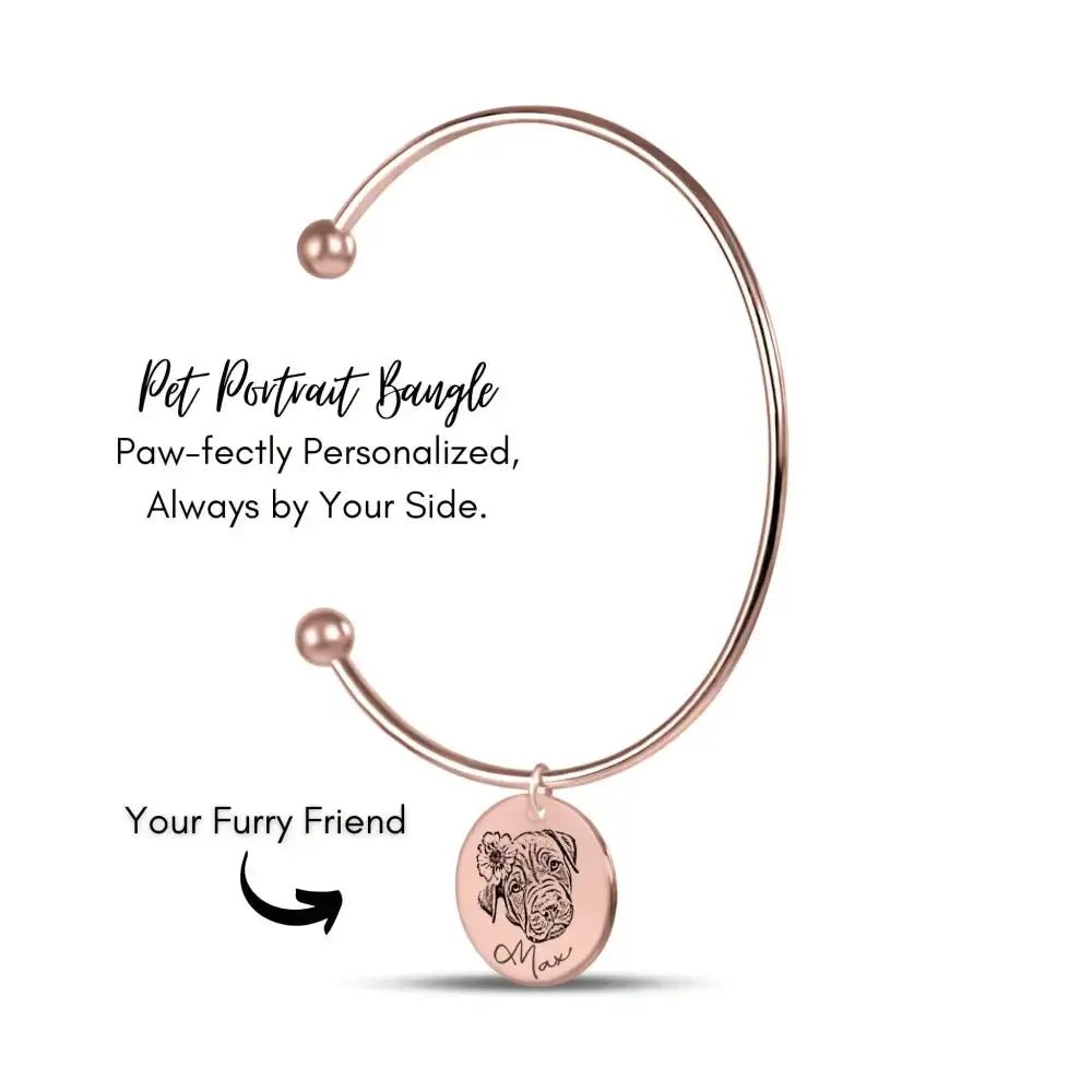 Pet Portrait Bangle - FloofChonk