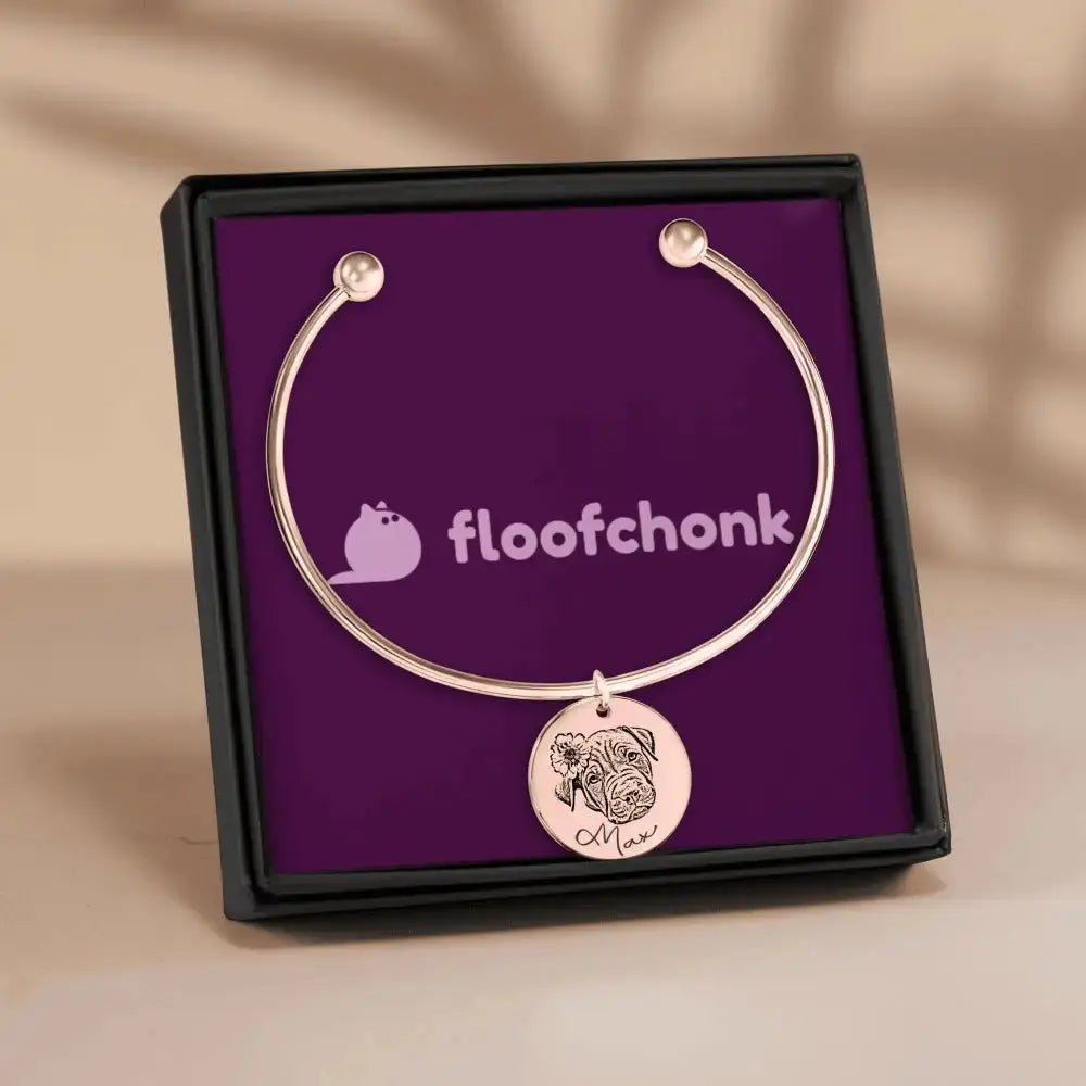 Pet Portrait Bangle - FloofChonk