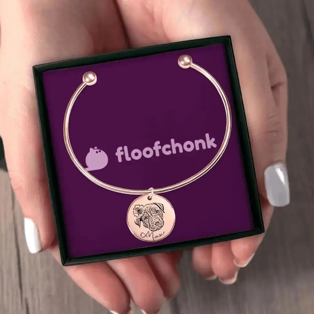 Pet Portrait Bangle - FloofChonk