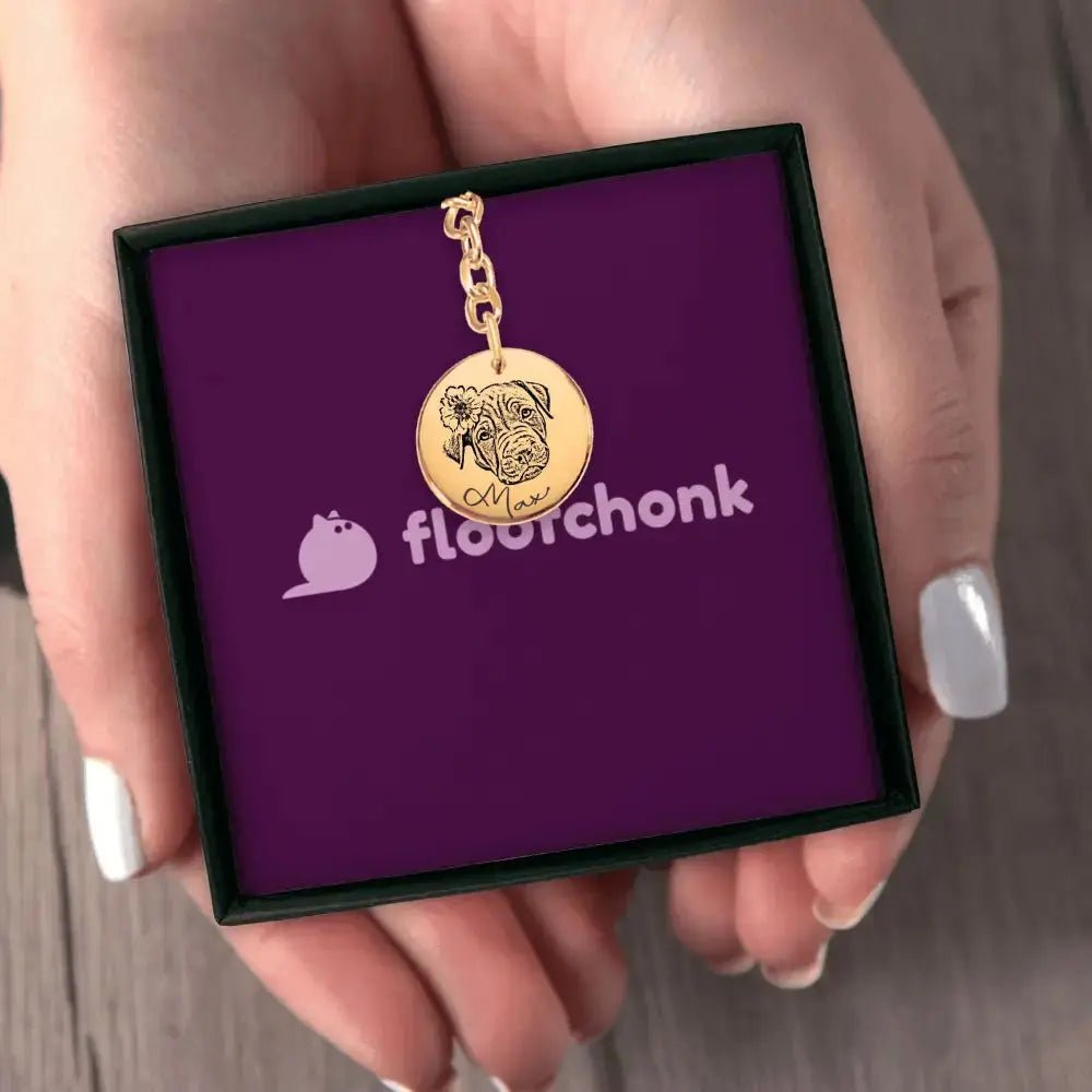 Pet Portrait Keychain - FloofChonk