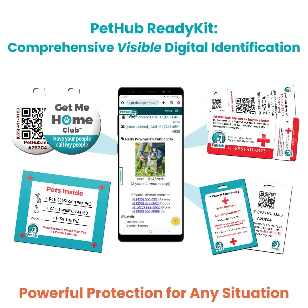 PetHub QR Pet ID Comprehensive ReadyKit – Complete Emergency Kit - FloofChonk