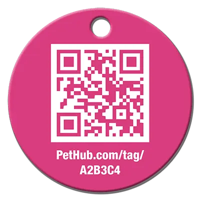 PetHub QR Pet ID Tag – Classic Aluminum - FloofChonk