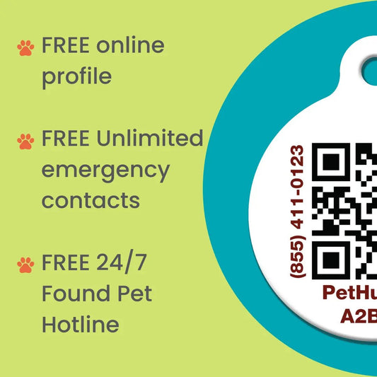 PetHub QR Pet ID Tag – Classic Aluminum - FloofChonk