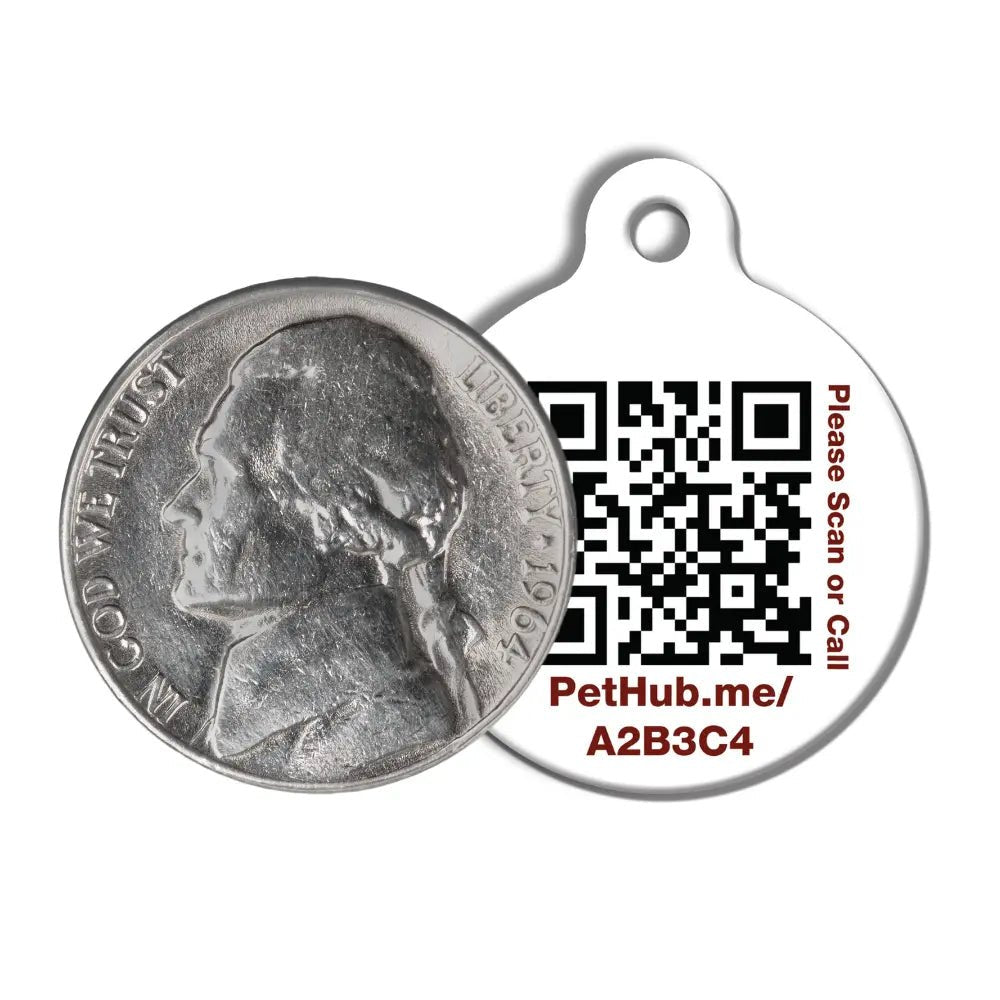 PetHub QR Pet ID Tag – Classic Aluminum - FloofChonk