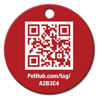 PetHub QR Pet ID Tag – Classic Aluminum - FloofChonk