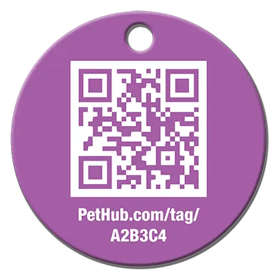 PetHub QR Pet ID Tag – Classic Aluminum - FloofChonk