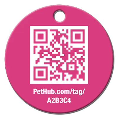 PetHub QR Pet ID Tag – Classic Aluminum PetHub